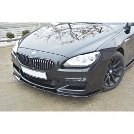 Накладка сплиттер на передний бампер на BMW 6 F06 Gran Coupe M-Pack